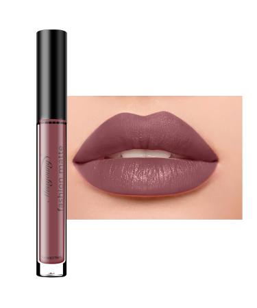 Allbestaye Long Lasting Waterproof Liquid Matte Lipstick Matte Lip Gloss Waterproof Makeup Non-stick Cup 14#