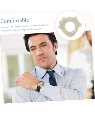 PLAFOPE Jade Scraping Instrument Gua Sha Stone The Tools Face Tool Skincare Essentials Massager Thumb - Buy Online on GoSupps.com