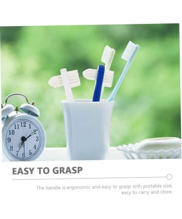 Shop Sewoart Double-Headed Toothbrush for Adults - Portable Dental Care Accessories for Prosthetics - 1-Pack Color-Sorted - Buy Online on GoSupps.com