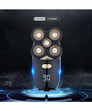 Professional Waterproof Head Shaver for Bald Men | Fast Charging 5D Electric Razor with Wet & Dry Function - Black - Buy Online on GoSupps.com