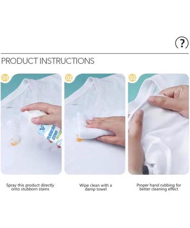 Dry Cleaner Spray | Wash-Free Detergent Spray for Stubborn Stains | Waterless Neutral Formula Stain Remover Agent for Fabric Sofa Car Interiors Grease Down Jackets Pettis - Buy Online on GoSupps.com