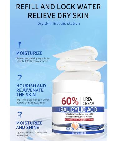 Moisturizing cream for dry feet - 100g moisturizing repair cream | Cream for calluses and dry skin on the feet to quickly soften hard skin and prevent recurring dryness - Buy Online on GoSupps.com
