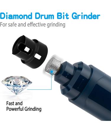 Casfuy Dog Nail Grinder Upgraded - Professional 2-Speed Electric Rechargeable Pet Nail Trimmer Painless Paws Grooming & Smoothing for Small Medium Large Dogs & Cats (Navy Blue) - Buy Online on GoSupps.com