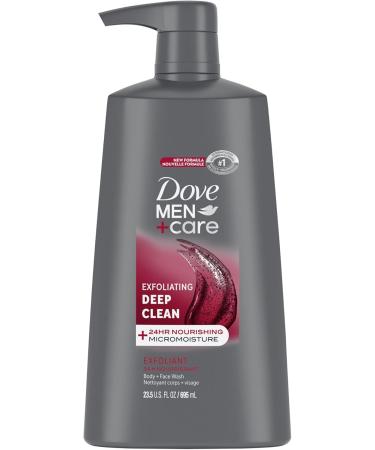 Dove Men + Care Body Wash and Exfoliating Deep Clean Body and Face Wash Bundle Extra Fresh + Body and Face Wash - Buy Online on GoSupps.com