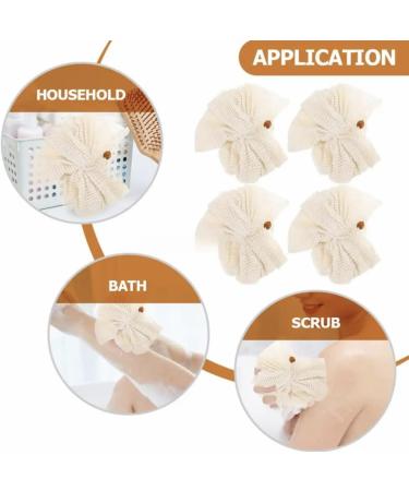 Buy Eco-Friendly Women's Spa Natural Loofah Set of 4 | Biodegradable Organic Exfoliator for Bath & Shower | Perfect for Travel - Buy Online on GoSupps.com