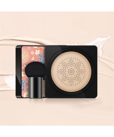 Mushroom Head Foundation Waterproof Air Cushion CC Cream BB Cream Long-Lasting Moisturizing Concealer Brightening Makeup Base with Mushroom Makeup Sponge Shakven - Buy Online on GoSupps.com
