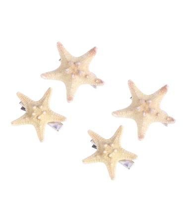 4 pieces of hairpise seafare shell hair clips mermaid hair clip hair clips to style from cut beach star hairpins star hairproof child electrical device weaving