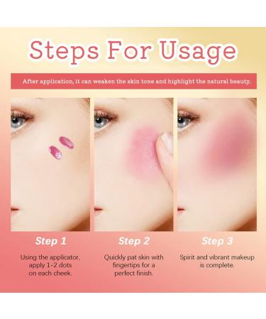 Natural Matte Liquid Blush - Dewy Cheek Tint for Long-Lasting Glow | 0.25 oz/7.5ml - Shade 04 - Buy Online on GoSupps.com