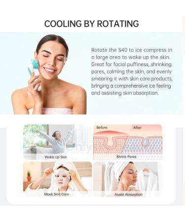 ONLYSKY BEAUTY Cooling Ice Roller Facial Massage Roller for Face - Green | Rejuvenate & Refresh Your Skin - Buy Online on GoSupps.com