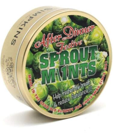 After Dinner Sprout Mints Drops - Simpkins Travel Sweets 200g - Christmas Limited Edition - Pack of 6 - Buy Online on GoSupps.com