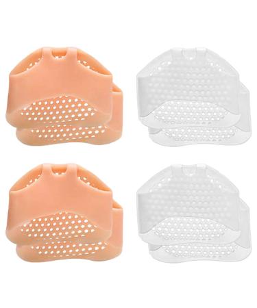 8 pairs of gel forefoot pads Nalcy Gel Medium -footed foot cushions forefoot pads foot pads silicone expandability relieves feet pain relief and protect the soles of the feet