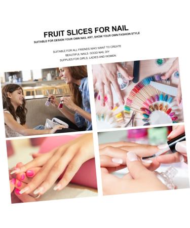 Housoutil 2400pcs 12 Fruit Sliced nail Art Accessories Nails Decoration Nail Decorations for Nail Art Nail Accessories Fruit Slices for Manicure Fruit Decor Resin Nail Decals Flowers - Buy Online on GoSupps.com