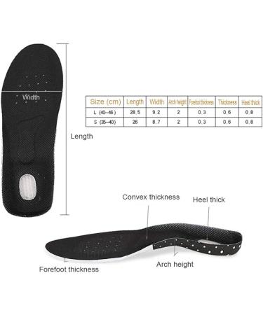 Orthotic Insole Sports Inserts for Plantar Fasciitis & Foot Pain - 28.5cm (US 8.5-11) - Buy Online on GoSupps.com