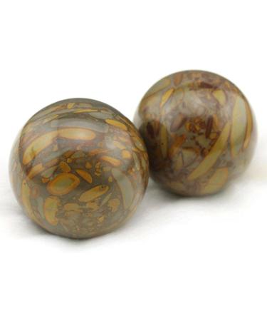 Shop 5.1cm Feng Shui Nuwa Stone Baoding Balls - Chinese Health Stress Relief Balls in Gift Box - International Shipping Available - Buy Online on GoSupps.com