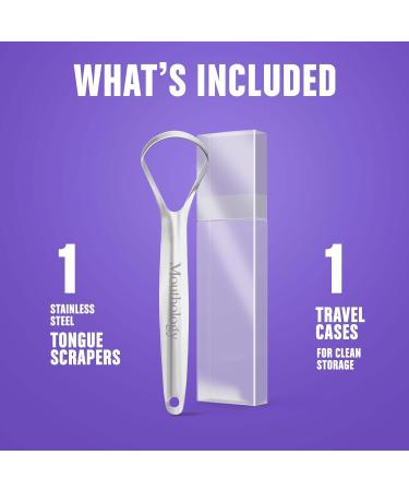 Buy Stainless Steel Tongue Cleaner - Improve Oral Hygiene | International Shipping Available - Buy Online on GoSupps.com
