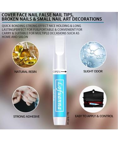 Lofuanna Nail Glue for Acrylic and Press On Nails - Professional, Strong, and Long Lasting Bond - 20 PCS Nail Tech Supplies - Buy Online on GoSupps.com