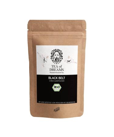 Tea of Dreams Organic Gunpowder Tea | "Black Belt" | China Gunpowder Organic Tea | Loose Leaf Tea | 250 g