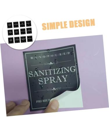 Beavorty 12 Sheets Dispensing Bottle Label Nail Sticker Waterproof Stickers Skincare Tag Self Adhesive Labels Stickers Bathroom Sticker Bathroom Labels Stickers Pvc Self-adhesive 8.00X7.00X0.10CM Black - Buy Online on GoSupps.com