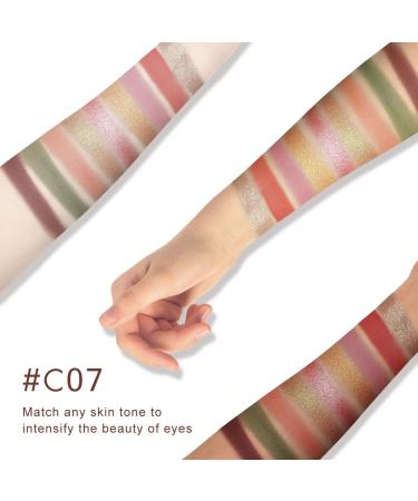 Catkin Eyeshadow Palette - Matte Shimmer, 9 Colors, Highly Pigmented, Creamy Texture - Natural Bronze Neutral Cosmetic Eye Shadows (C07) - Buy Online on GoSupps.com