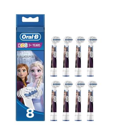 Oral-B Kids Toothbrush Heads, for Letterbox Packaging Pack of 8 Ice Queen