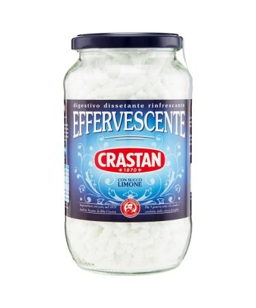 Crastan: Effervescente Effervescent Antacid Granules with Lemon Juice * 7.8 Ounces (250g) Glass Jar *  Italian Import
