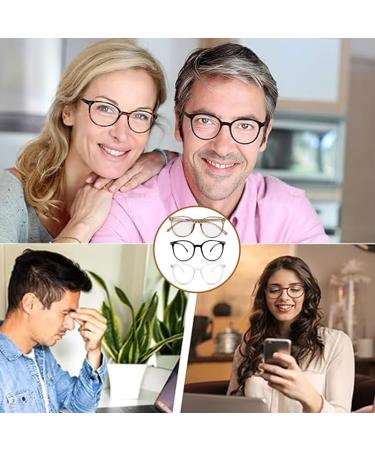 BRITECO 3 PCS Blue Light Blocking Glasses Set for Women & Men - Anti Glare UV Protection Lightweight Computer Glasses Stylish Clear Lens Frames for Screen Comfort - Buy Online on GoSupps.com