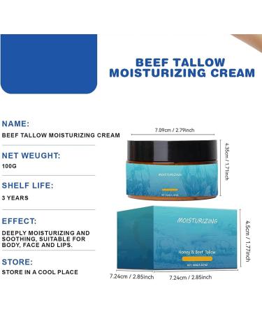  Hppsctink 100g Bovine Sebum Cream - Bovine Sebum Skin Care - Moisturizing and Deepening - Preserves Skin Elasticity Moisturizer Cream - Buy Online on GoSupps.com