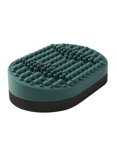 Dikdoc Foot Rest for Under Desk at Work, Home Office Foot Stool, Ottoman Foot Massager for Plantar Fasciitis Relief, Soft Silicone Footrests, Anti-Fatigue Fidget Toy (Eucalyptus) Green