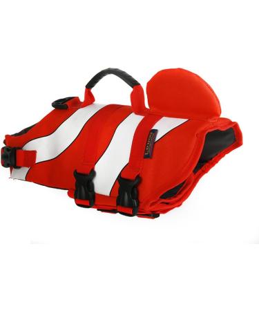 Xiaoyu Adjustable Dog Life Jacket | Pet Swimming Vest for Safety at Pool Beach & Boat - Red - Buy Online on GoSupps.com