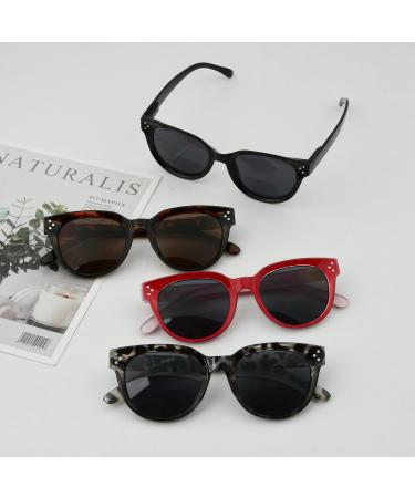Stylish Eyekeper Bifocal Glasses for Women | Tinted Gray Turtle +3.00 | Ideal for Reading Under the Sun - Buy Online on GoSupps.com
