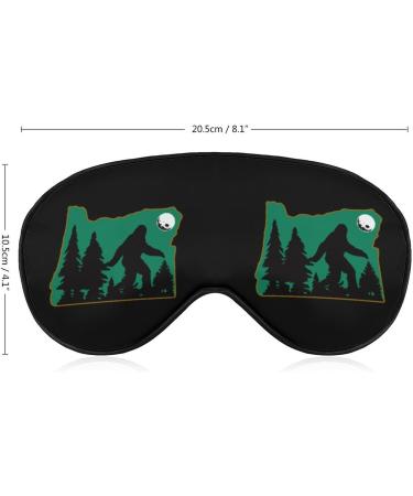 Sasquatch Bigfoot in Oregon Sleep Mask - Adjustable Strap, Comfortable Eye Cover for Sleeping, Blocks Light for Night Travel - Men Women - Buy Online on GoSupps.com