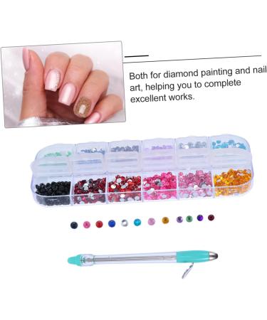 FRCOLOR 1 Set Manual Drilling Pen Hand Tools Kit De Manicura Stylus Drill Nail Rhinestone Nail Art Pen Rhinestone for Nails Embroidery Tools Diamond Stainless Steel Material Manicure 16X1cm Colorful - Buy Online on GoSupps.com