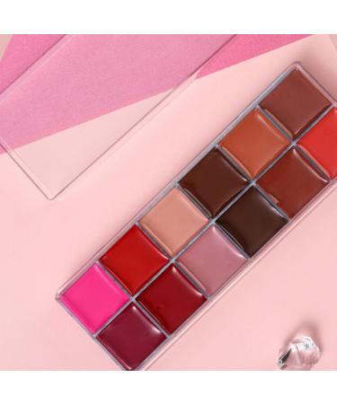  Zibeem Zibeem 12-Color Lip Palette | Matte Velvet Makeup Palette with Creamy Shades Universal Shades Lightweight Gloss Soft Texture Ideal for Adult Women and Teenagers - Buy Online on GoSupps.com