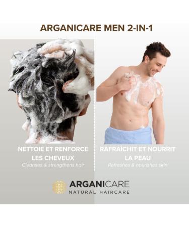 Arganicare AGN045 Argan Mens Shampoo 500 ml 2 pcs - Buy Online on GoSupps.com
