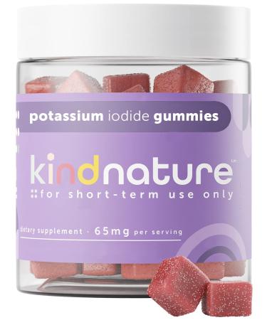 Kind Nature Potassium Iodide Gummies - 65mg Potassium Iodide Tablets - Non-GMO Gluten-Free Vegan Chewable KI Tablets - 3rd Party Lab Tested Gummy KI Pills for Adults & Kids