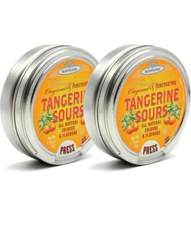 Simpkins Tangerine Sours 50g Tin (PACK OF 2) - Buy Online on GoSupps.com