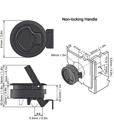 Stainless Steel 316 Marine Pull Latch - No Key Flush Boat Latch & Slam Lift Handle for Deck Hatch Hardware - Buy Online on GoSupps.com