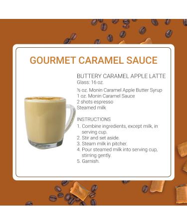 Monin Gourmet Caramel Sauce - Rich & Buttery 64 Fl Oz | Gluten-Free & Non-GMO | Perfect for Desserts, Coffee, and Snacks - Buy Online on GoSupps.com