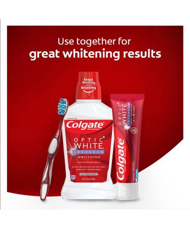 Colgate Optic White Advanced Toothpaste - 2% Hydrogen Peroxide  Icy Fresh  3-Pack | Teeth Whitening Formula - Buy Online on GoSupps.com