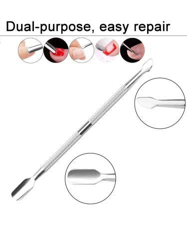 Olakin Set of 2 Stainless Steel Cuticle Nippers and Cutters with Pusher - Ideal for Manicure and Pedicure - Buy Online on GoSupps.com