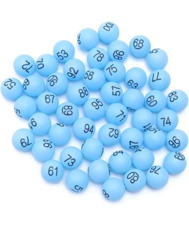 Toyvian 100pcs Numbered Balls 1-100 for DIY Bingo Game & Entertainment - Blue - Buy Online on GoSupps.com