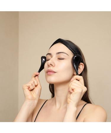 Pfefe Cryo Sticks | Ice Cream Balls for Face & Eyes | Stainless Steel Beauty Tools | Aesthetic Cooling Spa Globes with Storage Box - Diamond Black - Buy Online on GoSupps.com