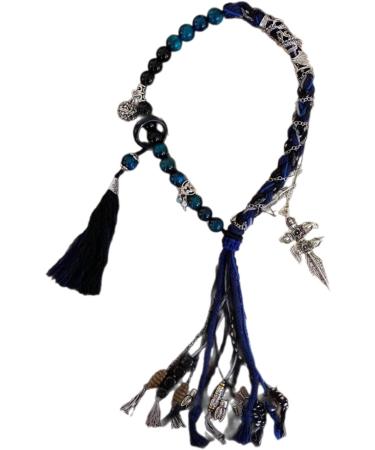 Buy Handmade Chinese Tibetan Bracelet | OralGos Colorful Tassel Bangle - Ethnic Theme Jewelry - Buy Online on GoSupps.com