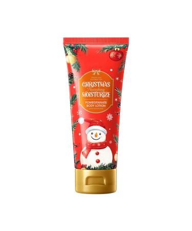 FEESHOW Christmas Skin Care Body Lotion Pomegranate Shea Coconut Cream Hydrating Red Pomegranate One Size One Size Red Pomegranate
