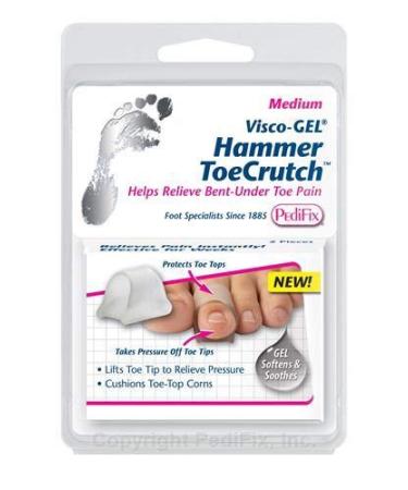 Pedifix Visco GEL Hammer Toe Crutch Item # 1037-M Medium 4 Total SMARTGEL TECH