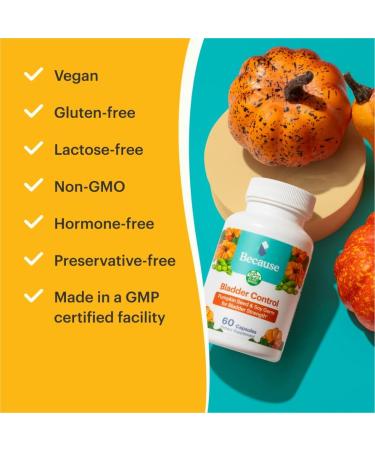 Bladder Ease Capsules - Pumpkin Seed Extract Supplement for Urinary Strength - 60 Count - Buy Online on GoSupps.com