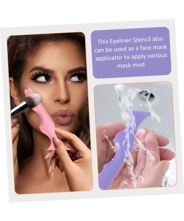 MAGICLULU 4 Pcs Silicone Beauty Ruler Eyelash Separator Tool Makeup Applicator Tools Cosmetic Silicone Strap 15X4.15CMx2pcs Assorted Colorx2pcs - Buy Online on GoSupps.com