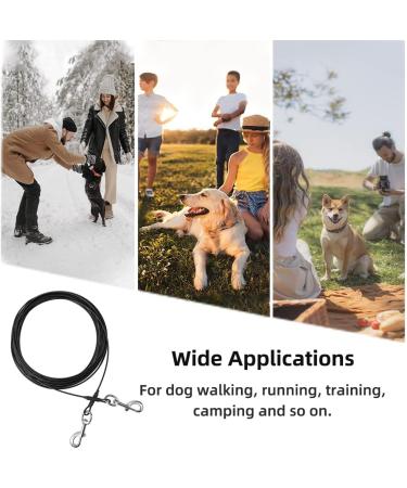 Buy Mi Metty 20ft Dog Cable - Kausproof Leash for Large Dogs up to 253lbs | Outdoor Dog Runner Tether Line - Buy Online on GoSupps.com