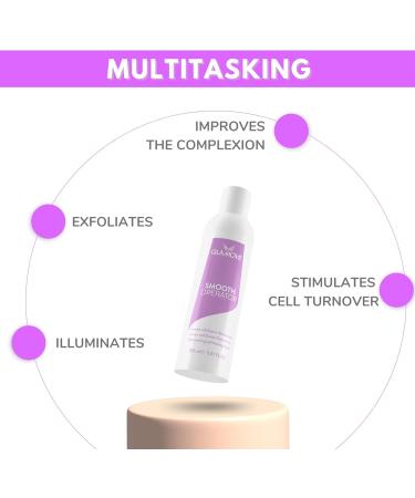 Exfoliating Illuminating Lotion with 5 Acids and Niacinamide 150ml - SMOOTH OPERATOR by GLAMOVE - Multifunction Lotion for Dull Complexion Wrinkles and Fine Lines - MADE IN ITALY - Buy Online on GoSupps.com