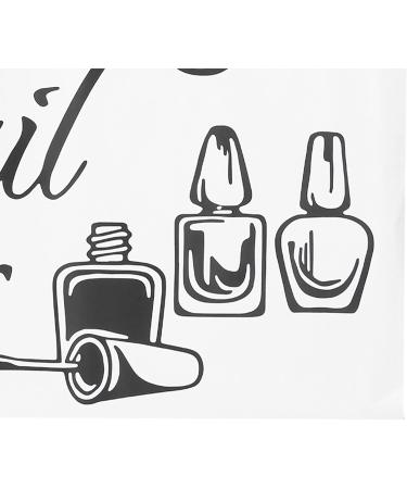 Nail Art Wall Sticker Durable Stylish 56x35cm Waterproof Nail Art Polish Wall Sticker PVC Vinyl for Nail Art Salon Wall Sticker for Shop Window Sticker - Buy Online on GoSupps.com